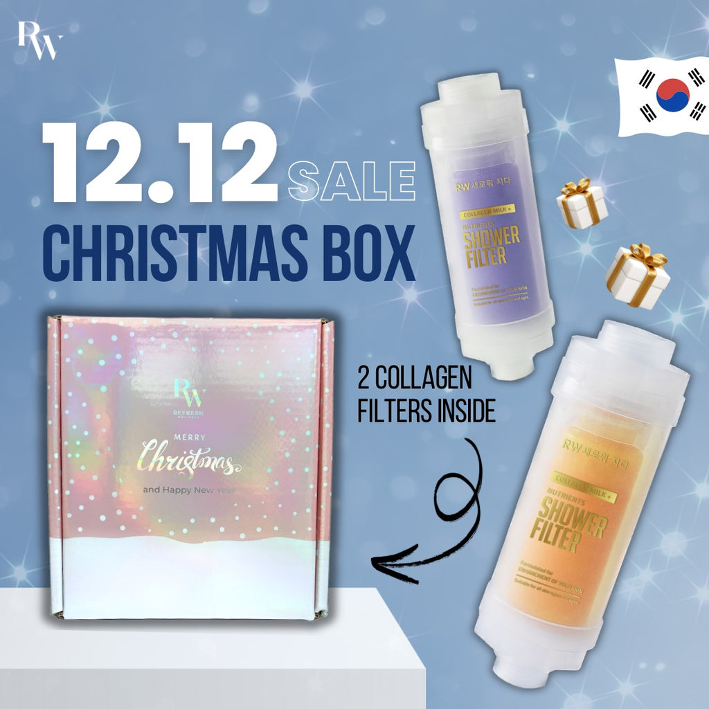 Xmas Gift Box - 2 Collagen Shower Filters